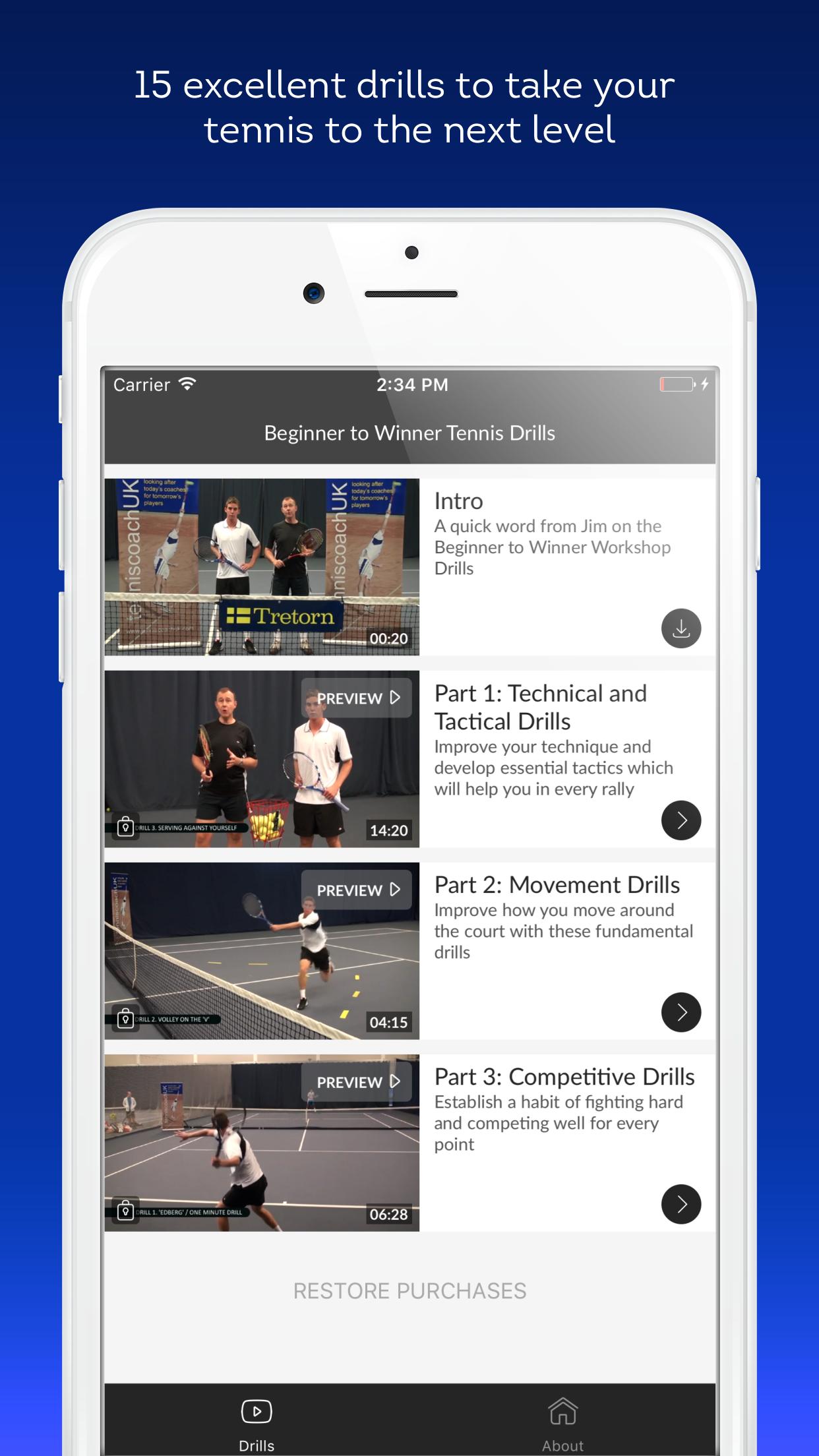 Winning Tennis Drills