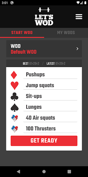 WOD Deck of Cards