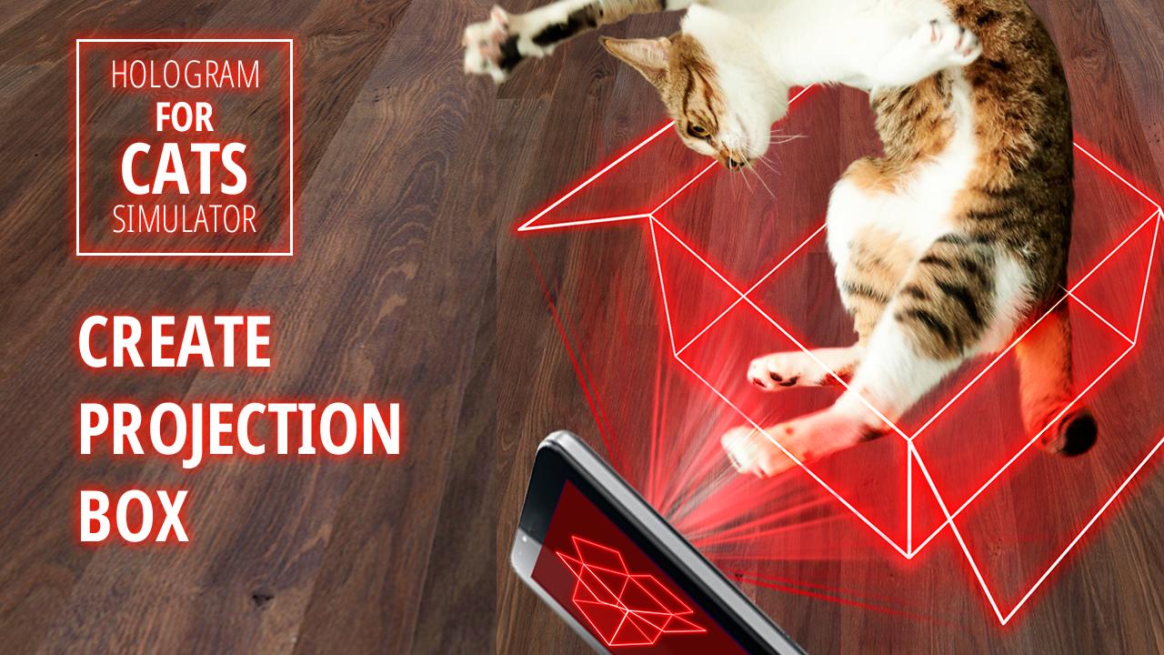 Hologram for cats. Simulator