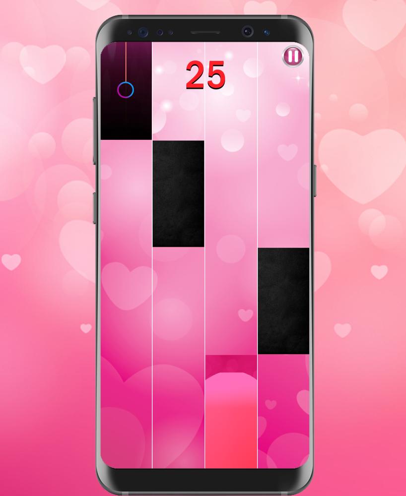 Pink Piano Tiles Heart 2