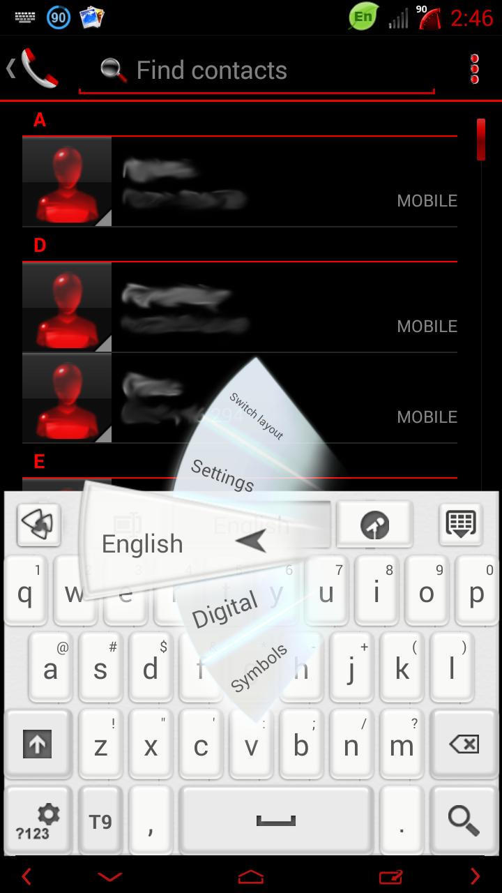 Clean White GO Keyboard theme
