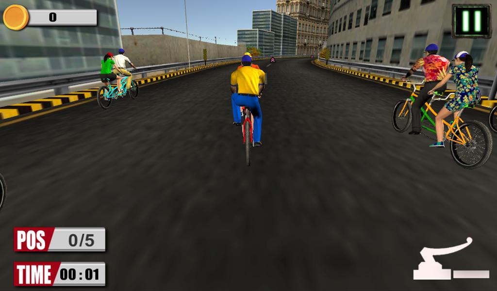 3D bicycle racing