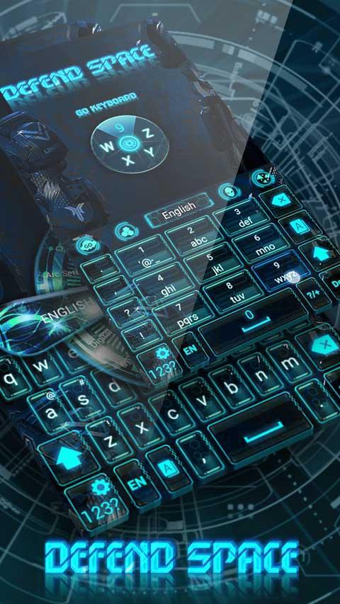 Defend Space GO Keyboard Theme