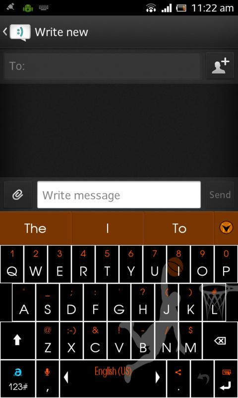 Adaptxt Phone Basketball Theme