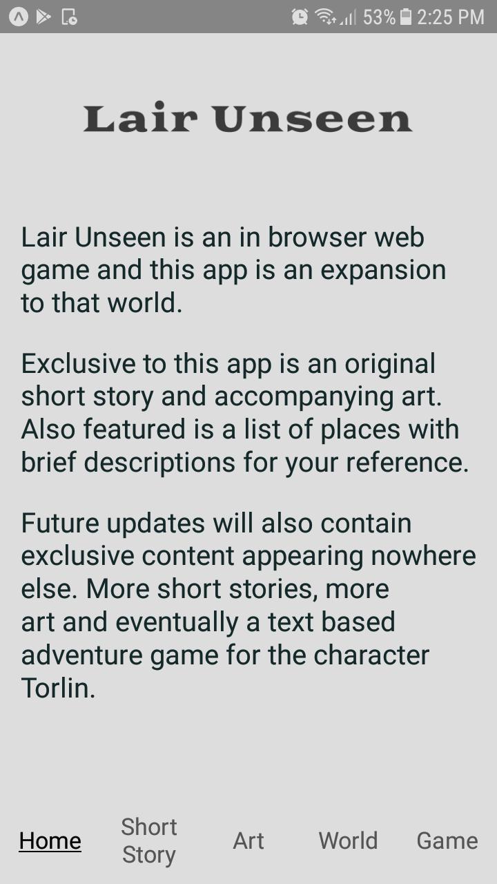 Lair Unseen