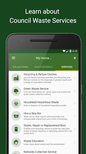 Ipswich Bin App
