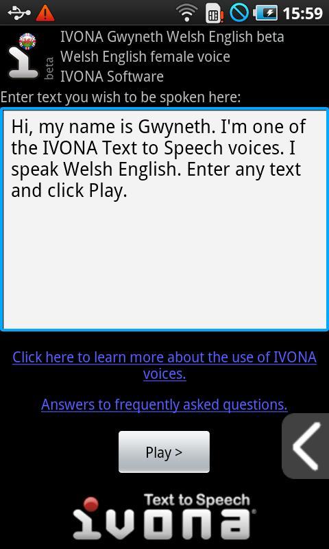 IVONA Gwyneth UK English beta