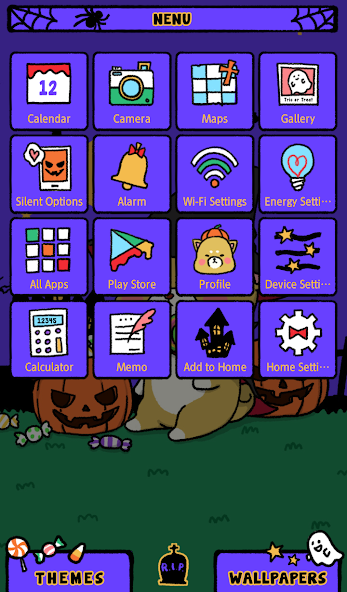 Cute Halloween Shiba Theme