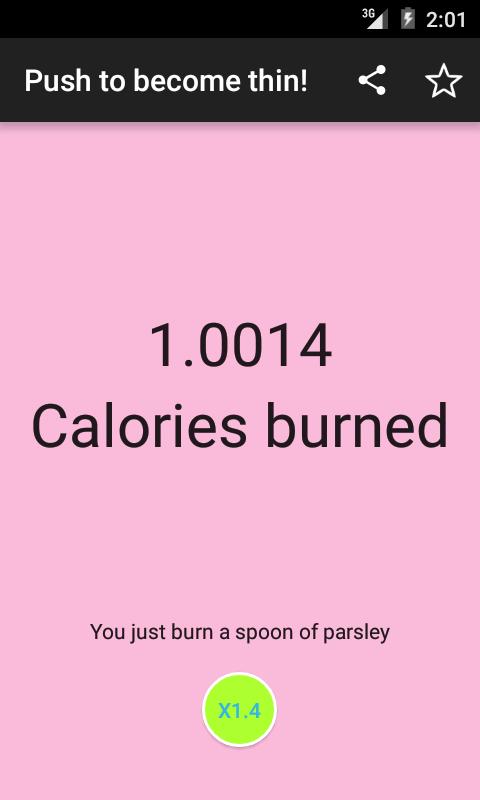 Push to become thin!