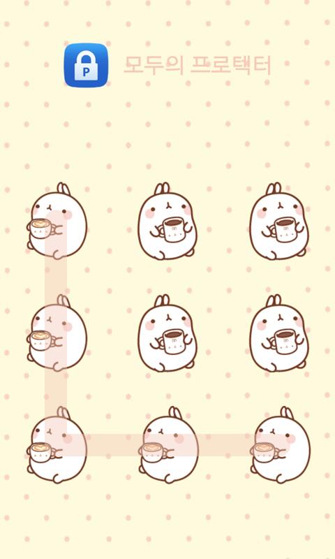 Molang Donut protector theme