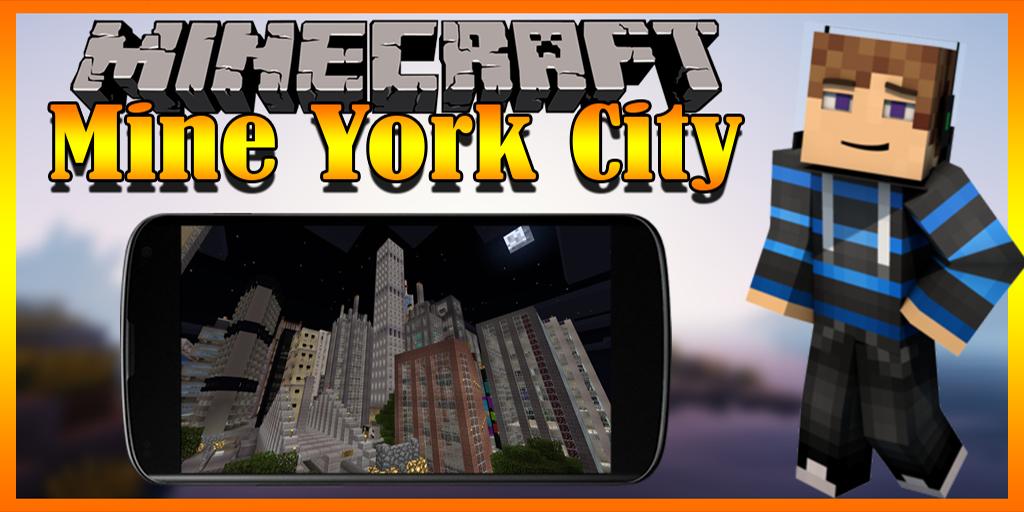 Mine York City map MCPE