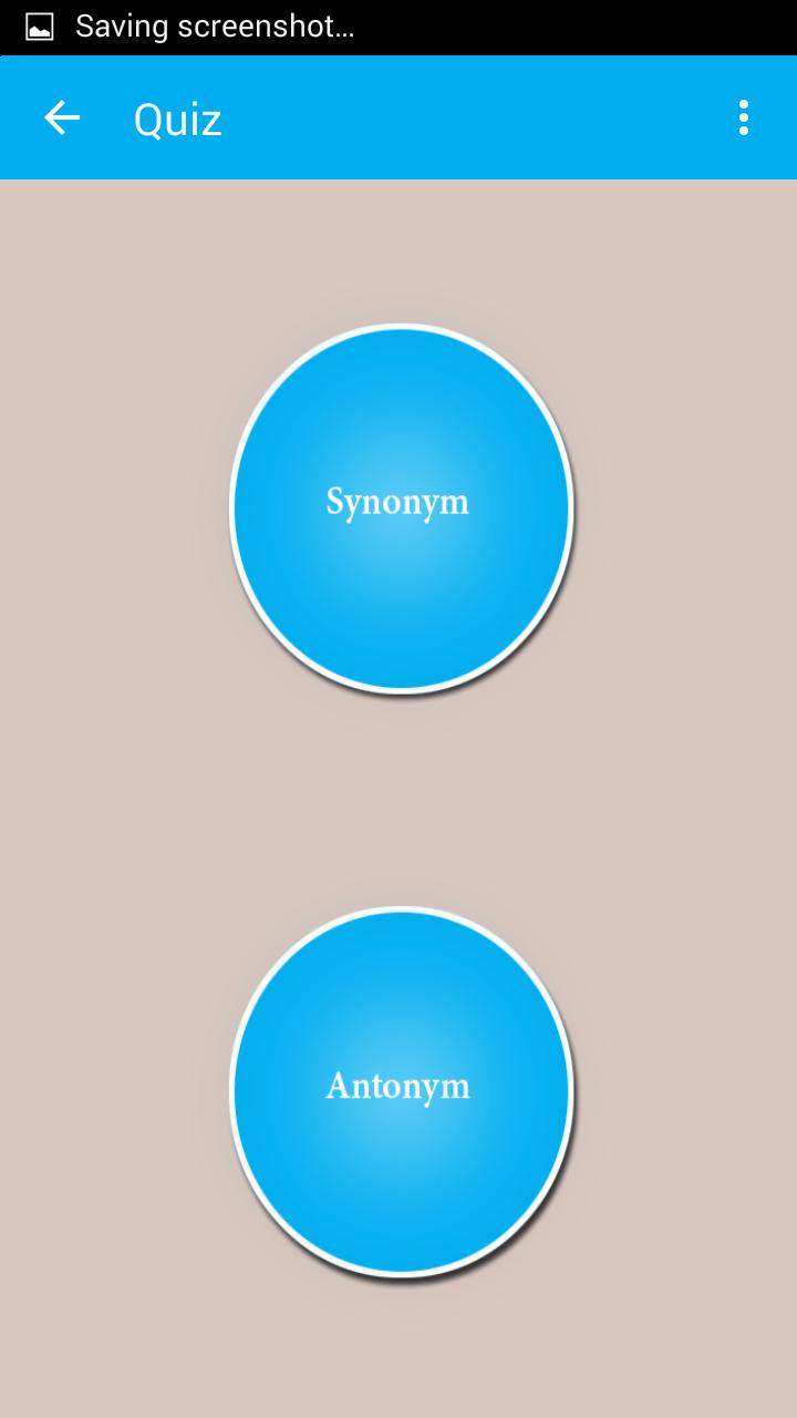 Synonym And Antonym