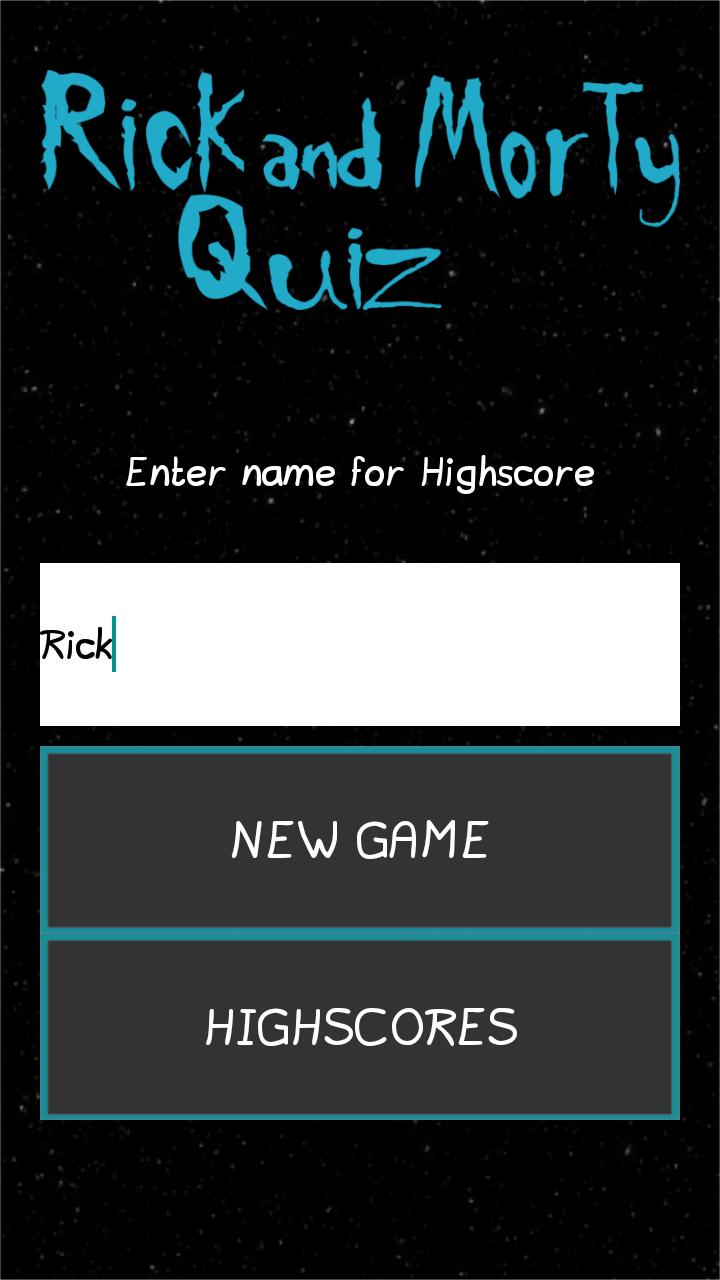 Quiz for Rick and Morty