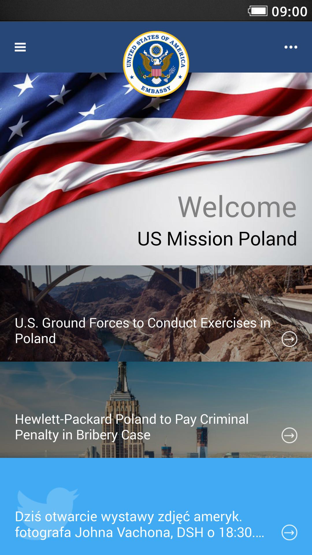 US Embassy Poland Mobile