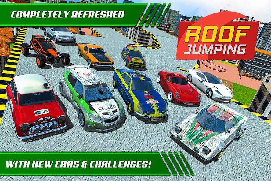 Roof Jumping Car Parking Games