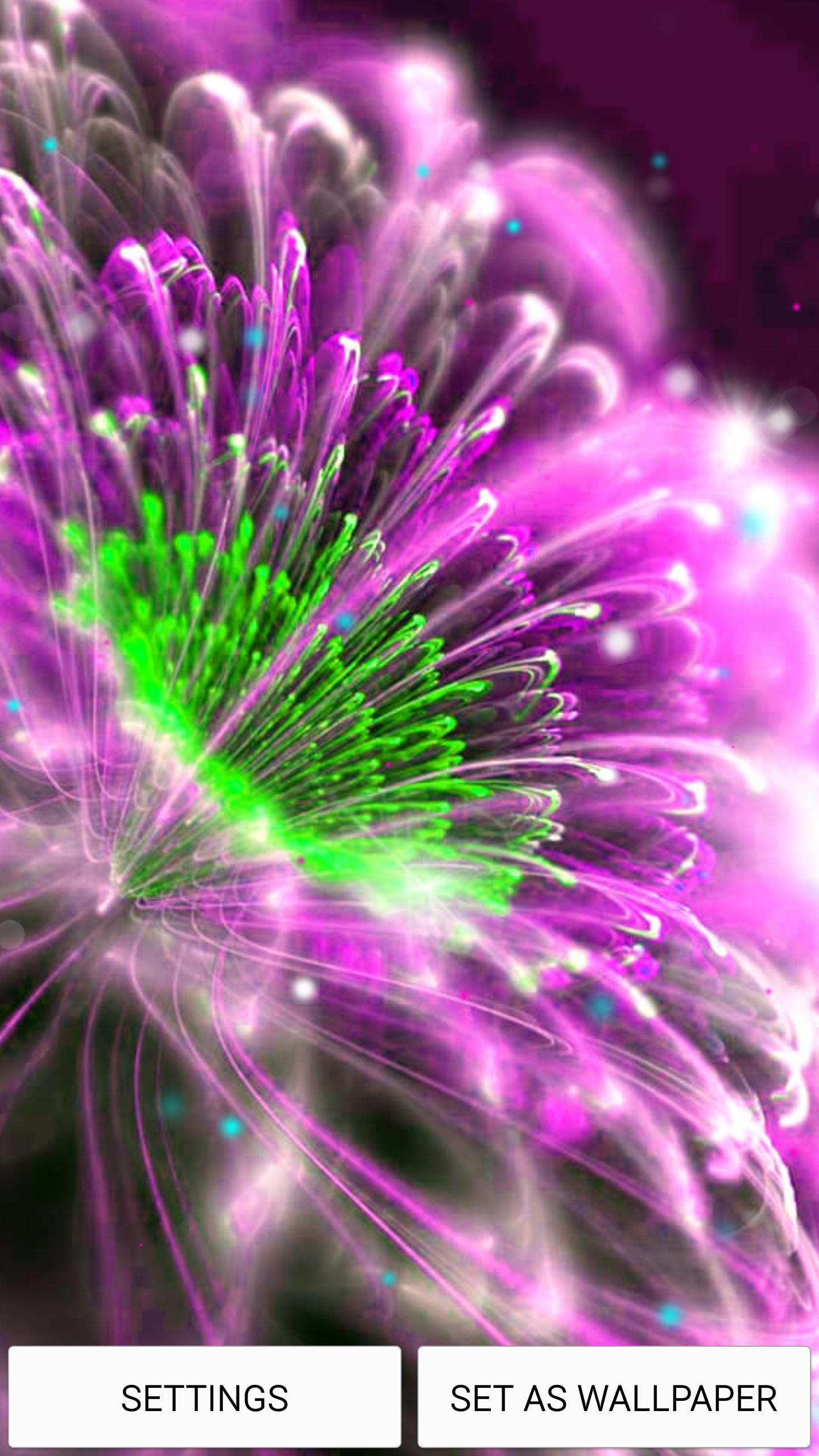 Neon Flower Live Wallpaper