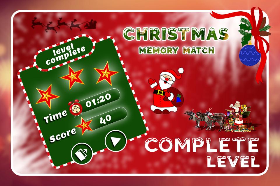 Merry Christmas Memory Match G