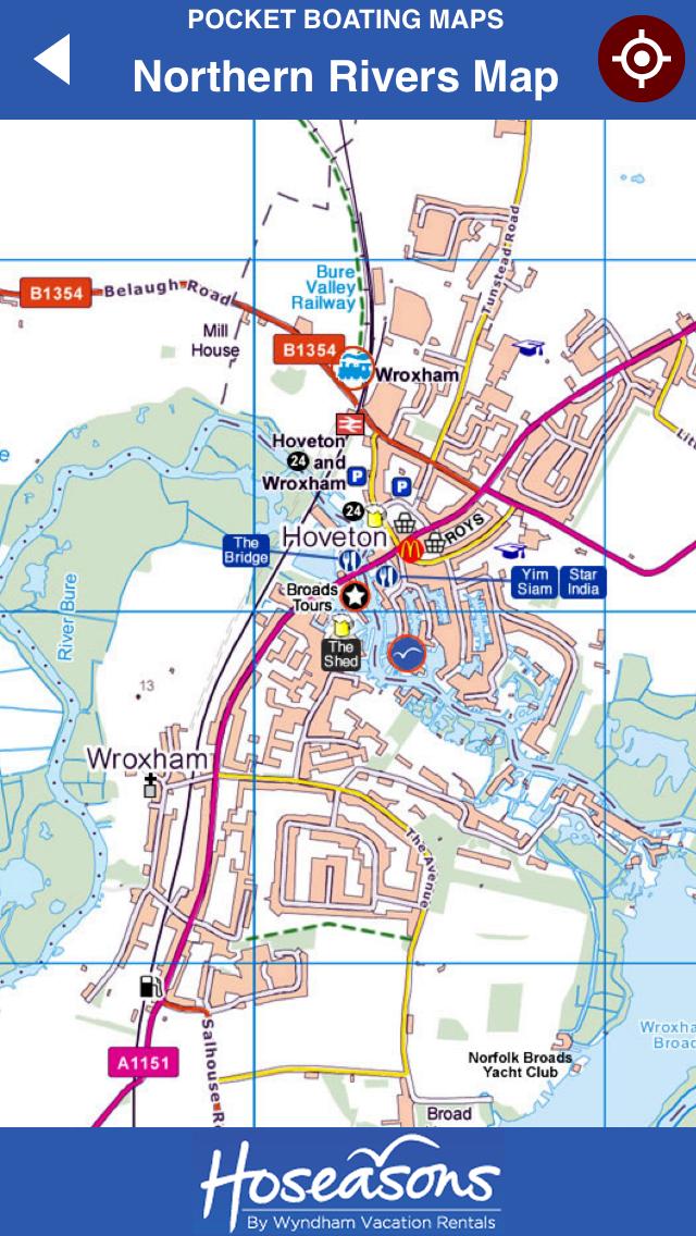 Norfolk Broads Tourist Map