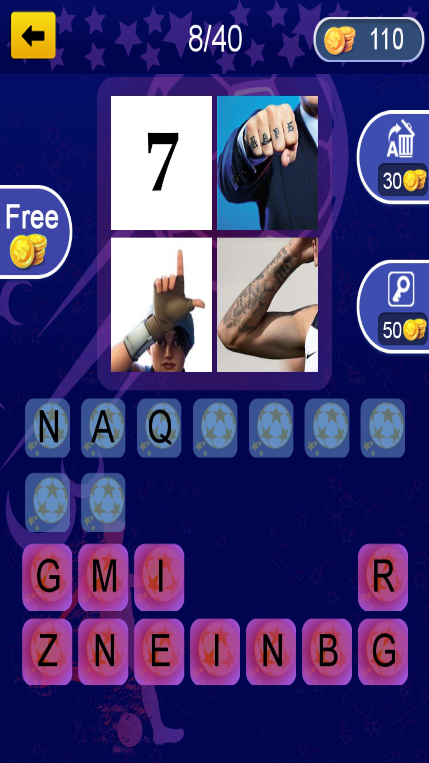 Guess the player  by tattoo