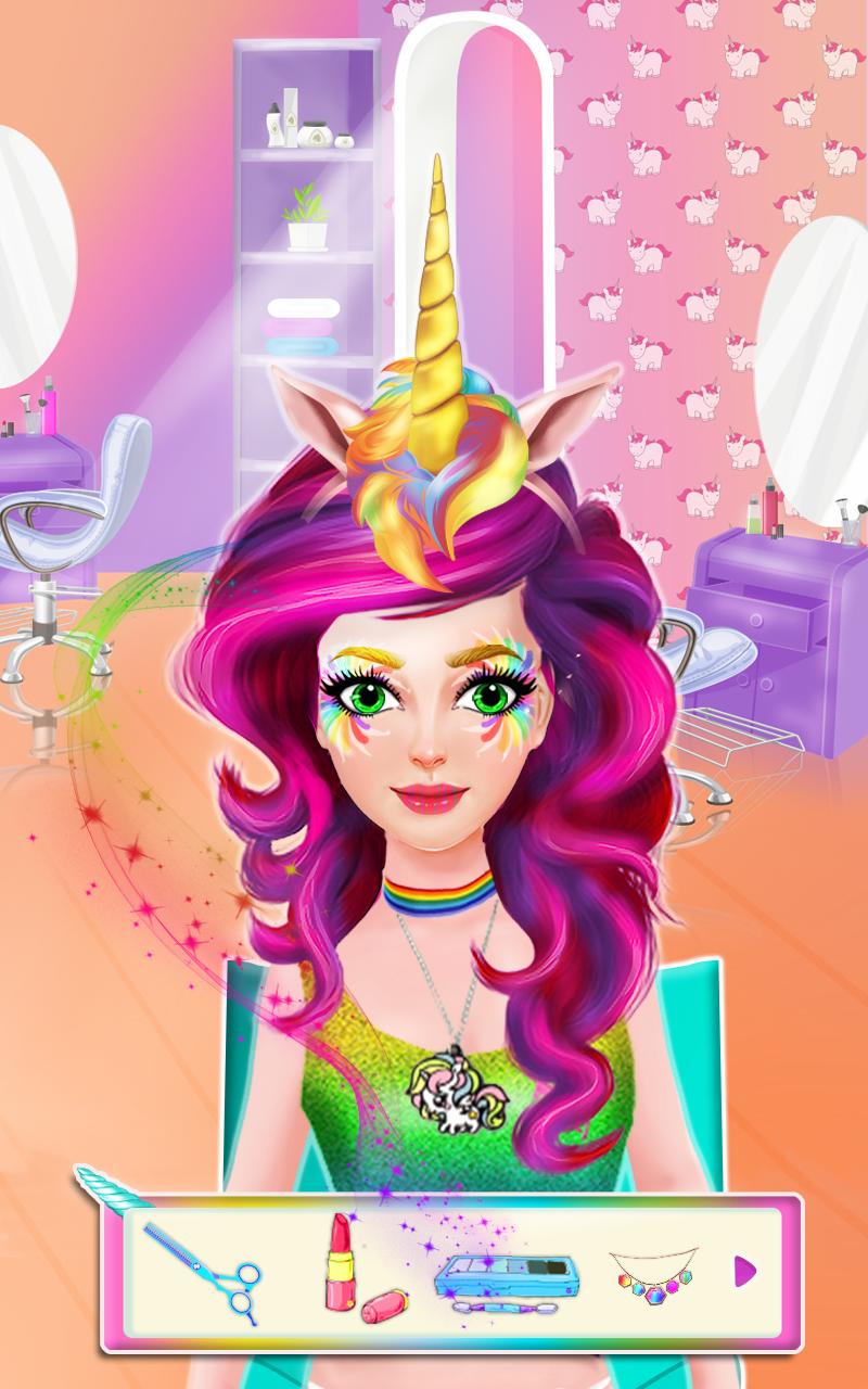 Unicorn Rainbow Makeover - Dress up & Makeup Game