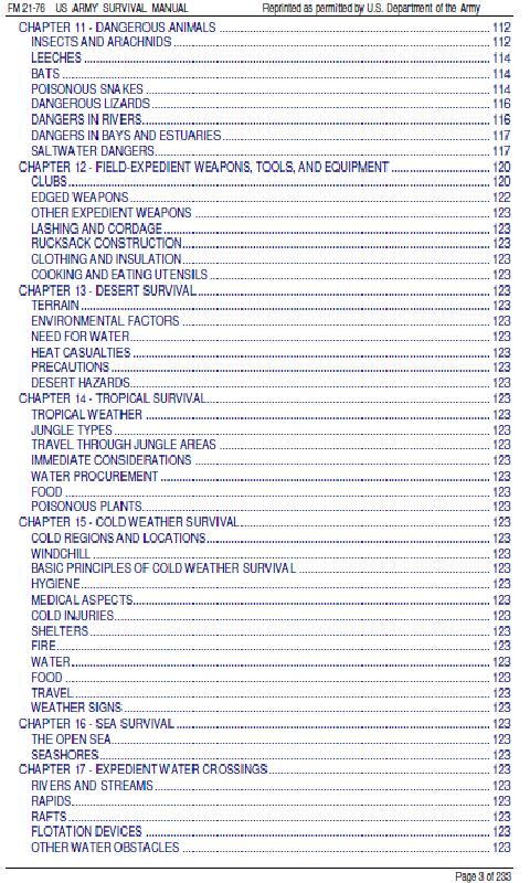 Army Survival Manual