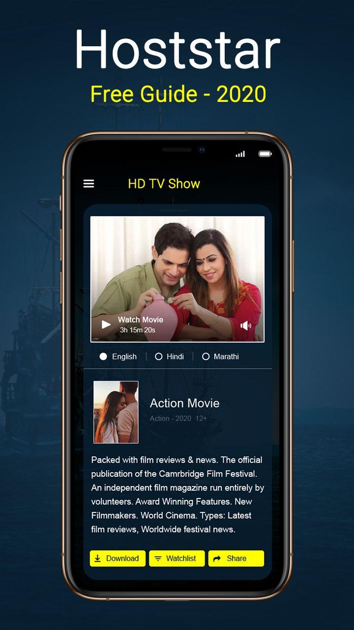 Hotstar Live TV HD Shows Guide For Free