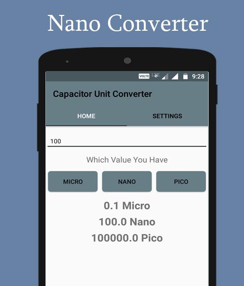 Capacitor Unit Converter