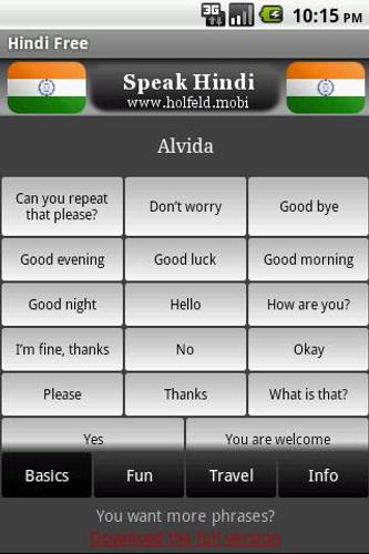 Speak Hindi Free