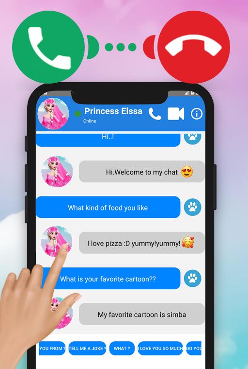 Call from Elssa Chat & video call Simulation