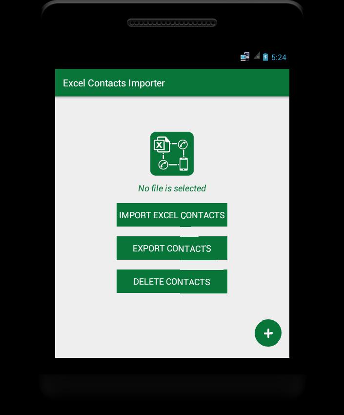 Import Export Excel Contacts