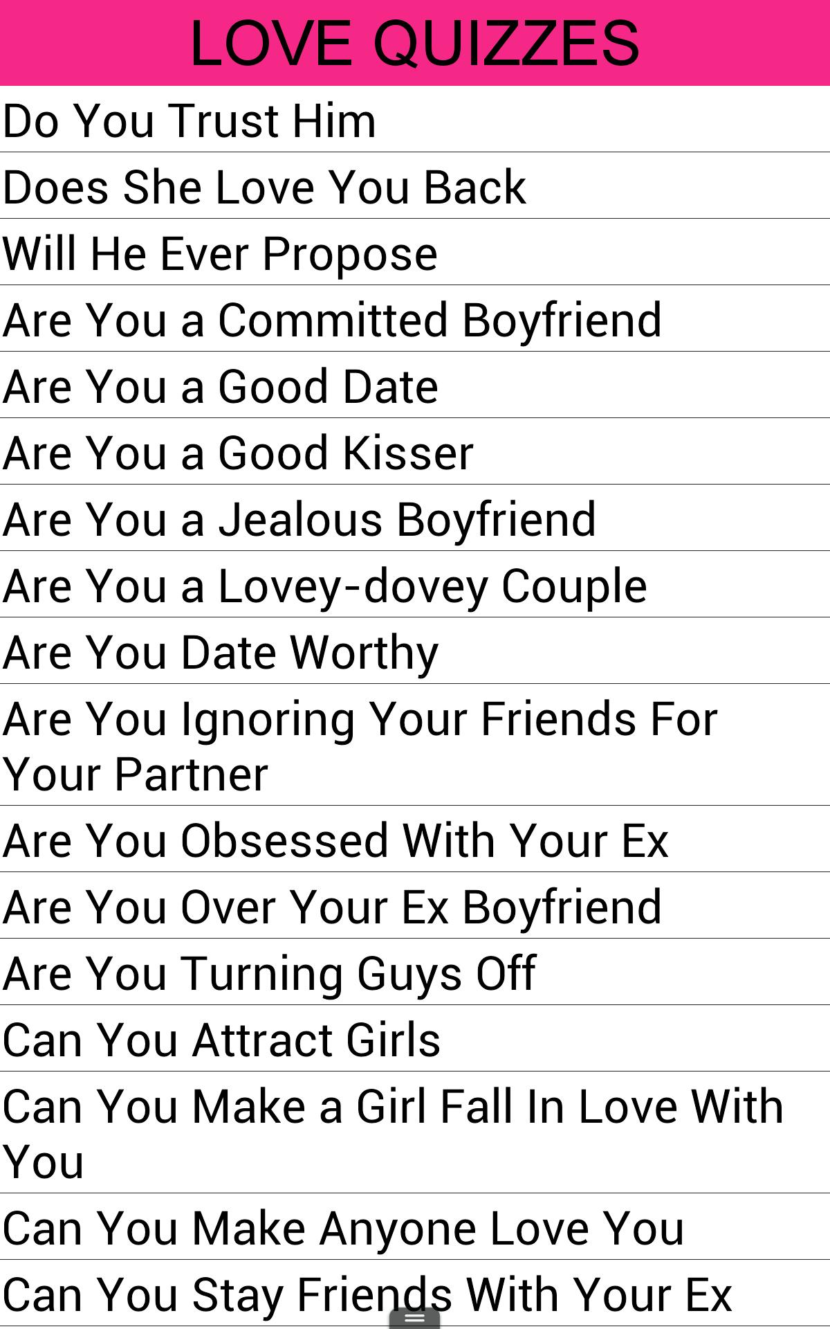 Love Quizzes