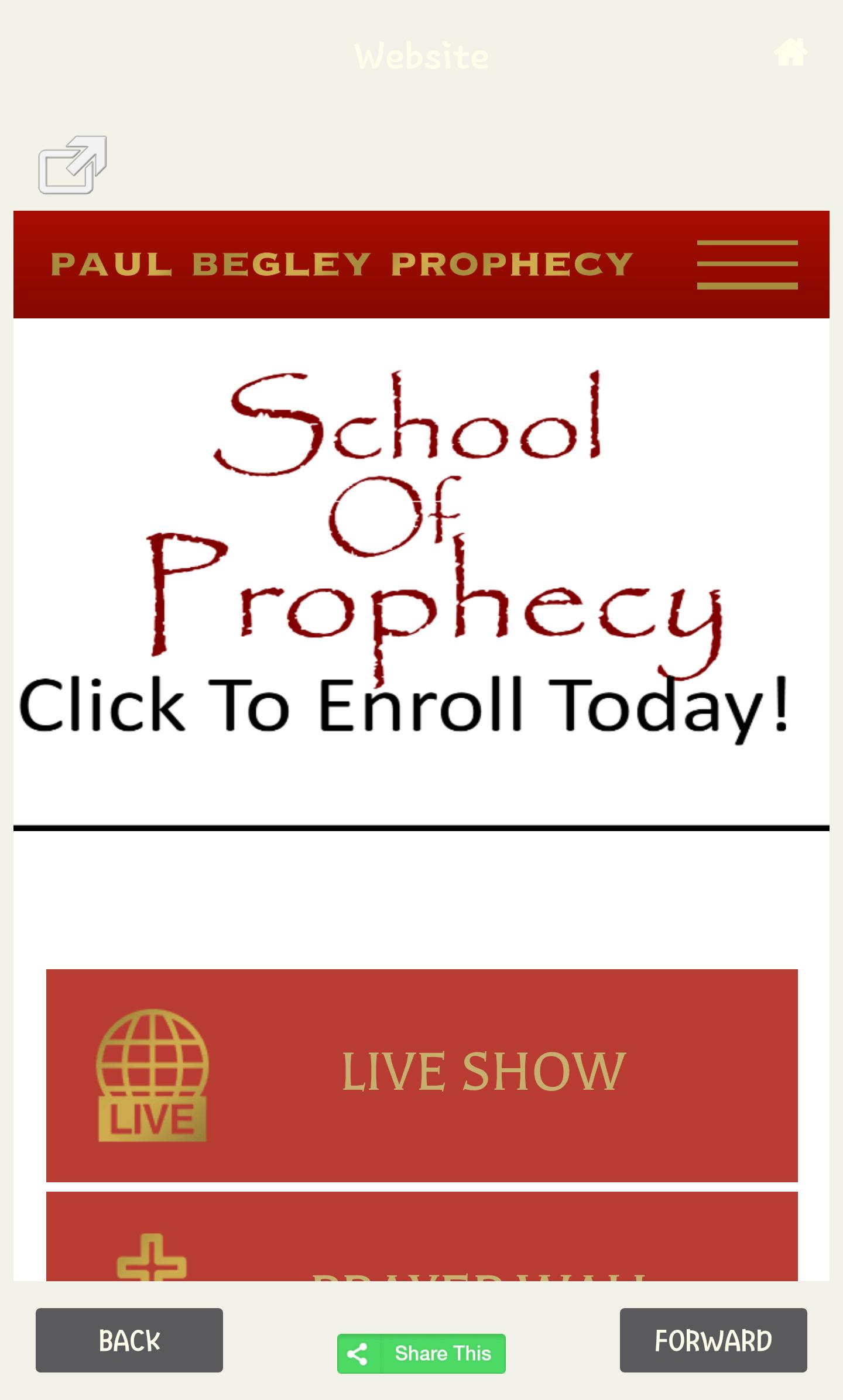 Paul Begley Prophecy