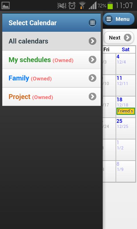 Calendar share-Schedule share