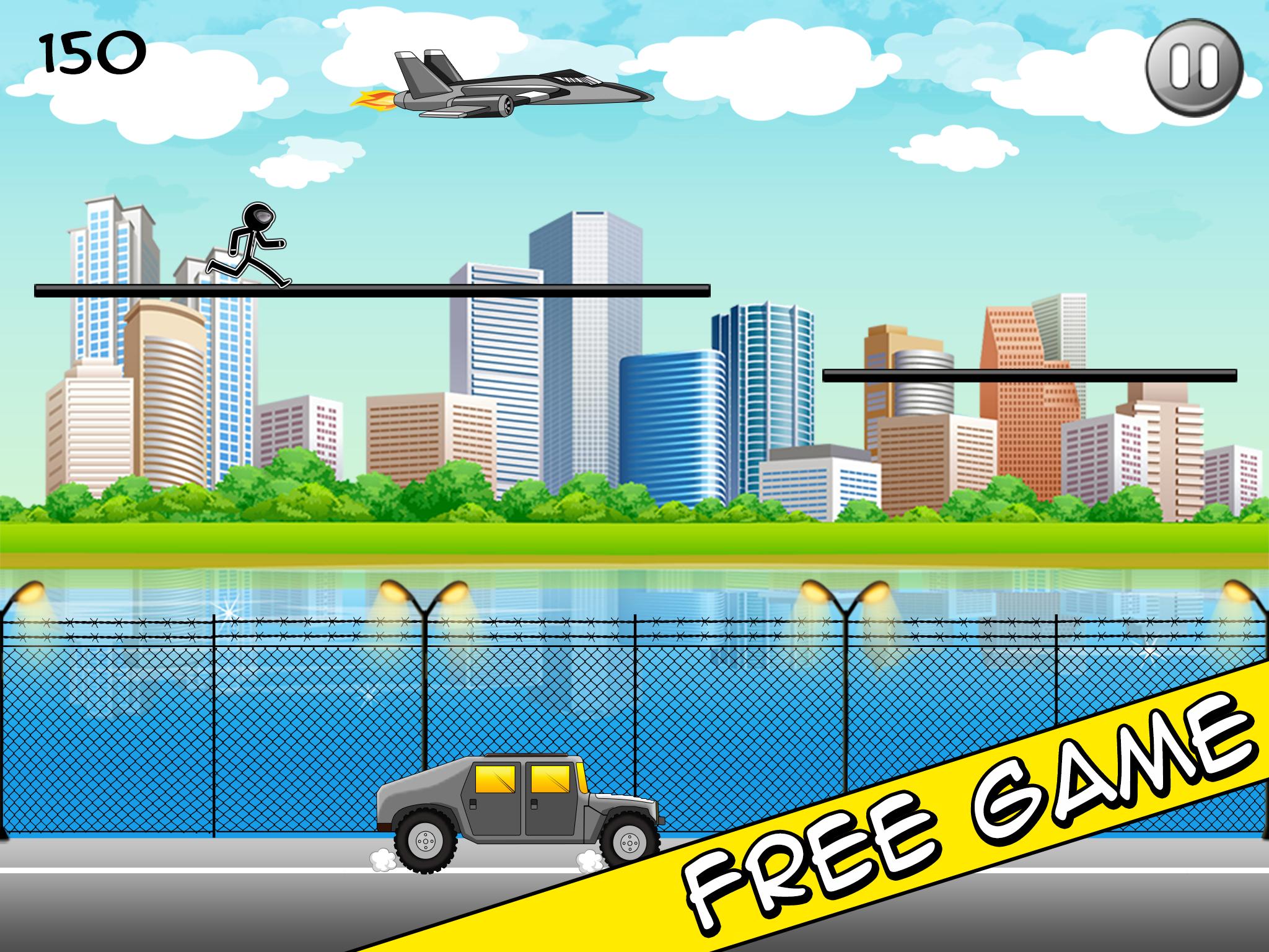 Agent Escape Stickman Run