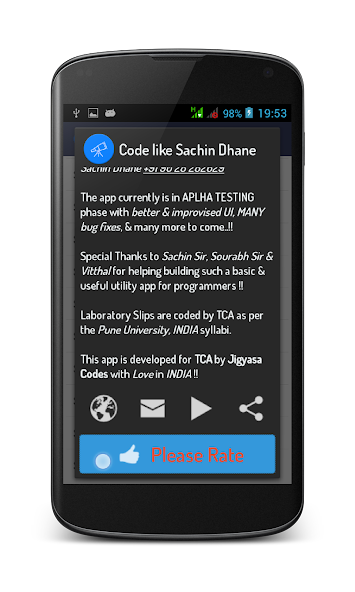 Code like Sachin Dhane UniPune