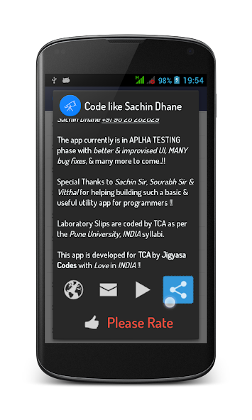 Code like Sachin Dhane UniPune