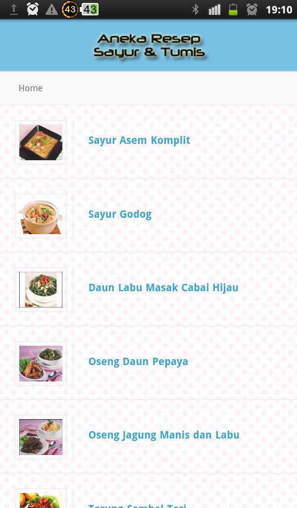 Aneka Resep Sayur dan Tumis