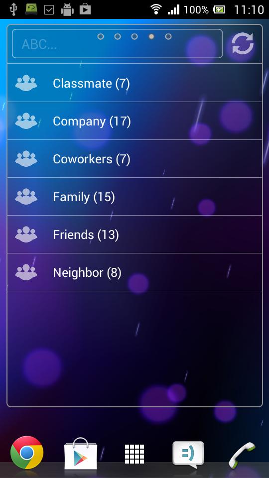 PhoneBook Widget Pack