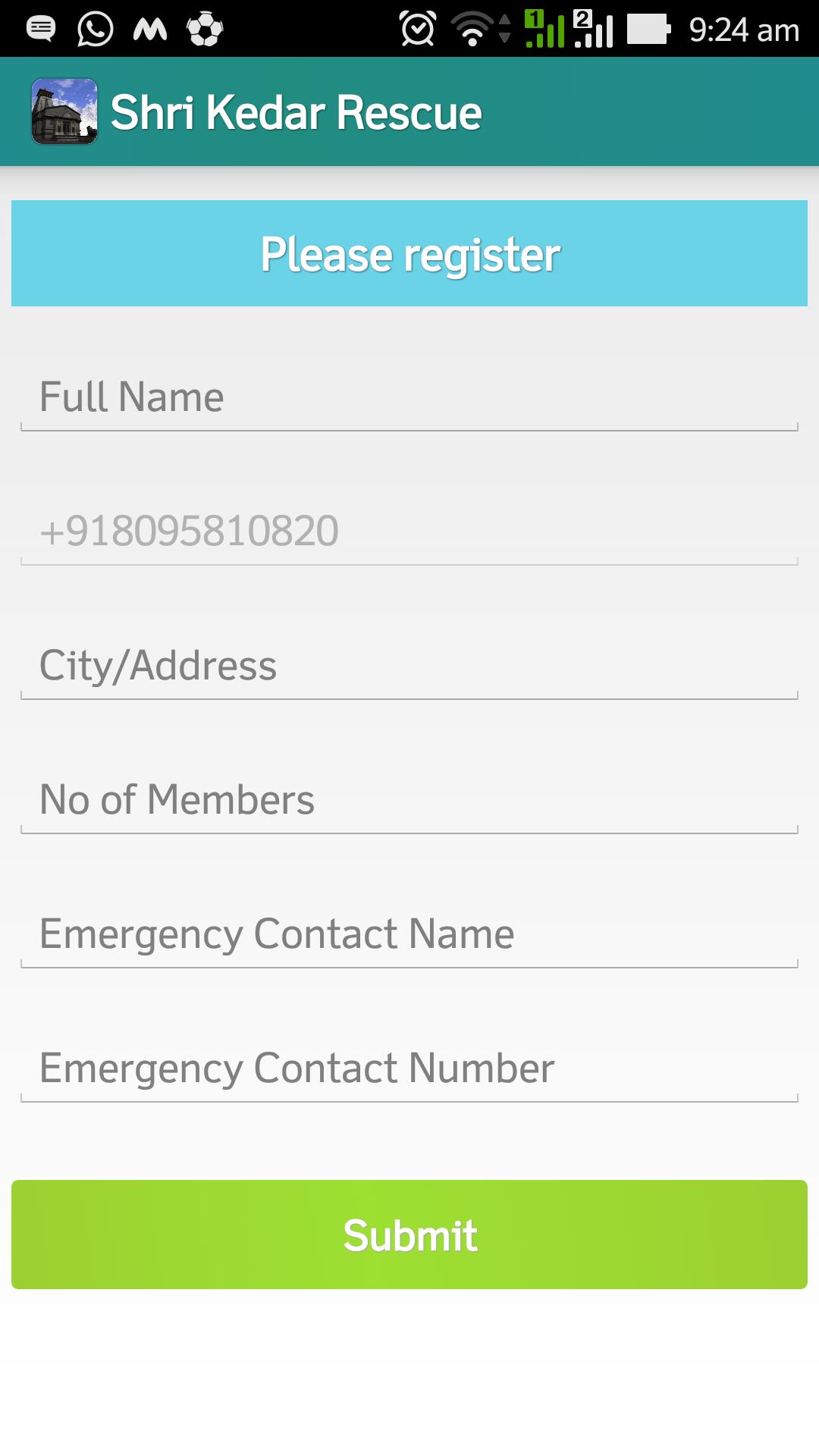 Shri Kedar Rescue App