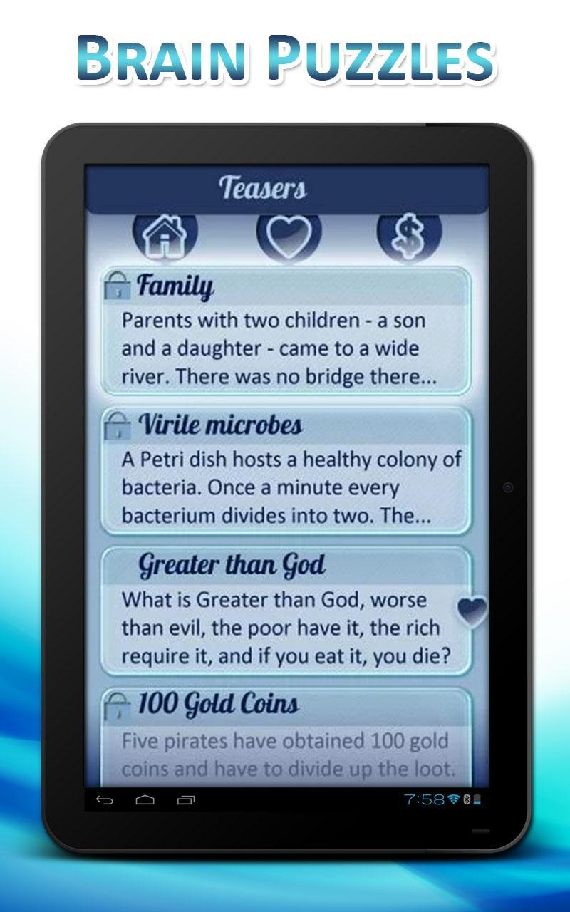 Brain Teasers, Logic, Riddles