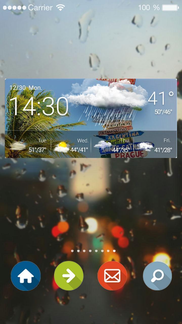 Weather Clock Widget Holiday