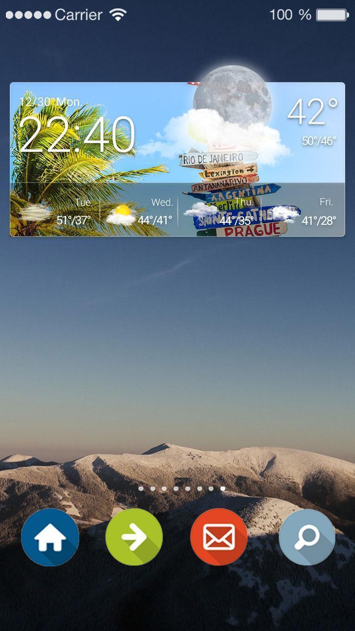 Weather Clock Widget Holiday