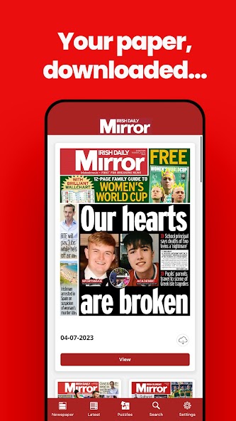 Irish Daily Mirror Newspaper