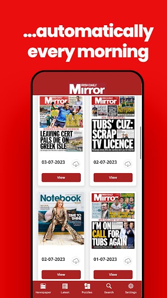 Irish Daily Mirror Newspaper