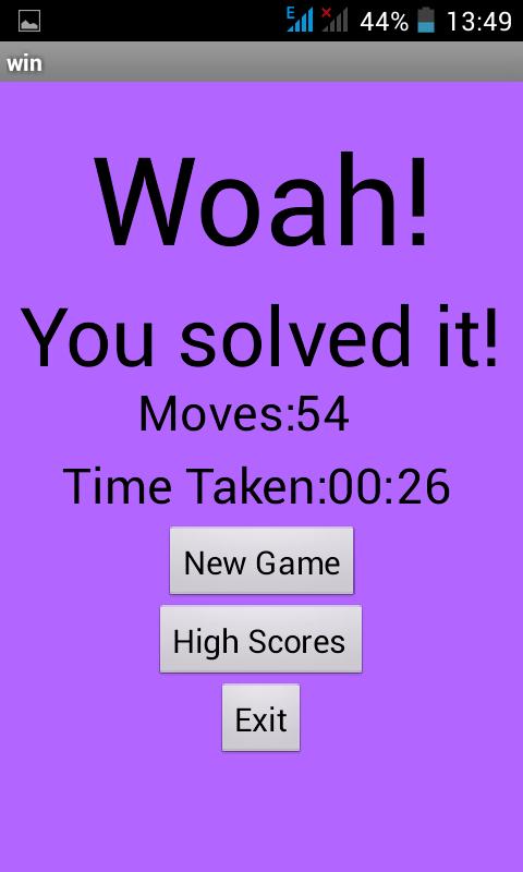 Classic 15 Square Puzzle  Game