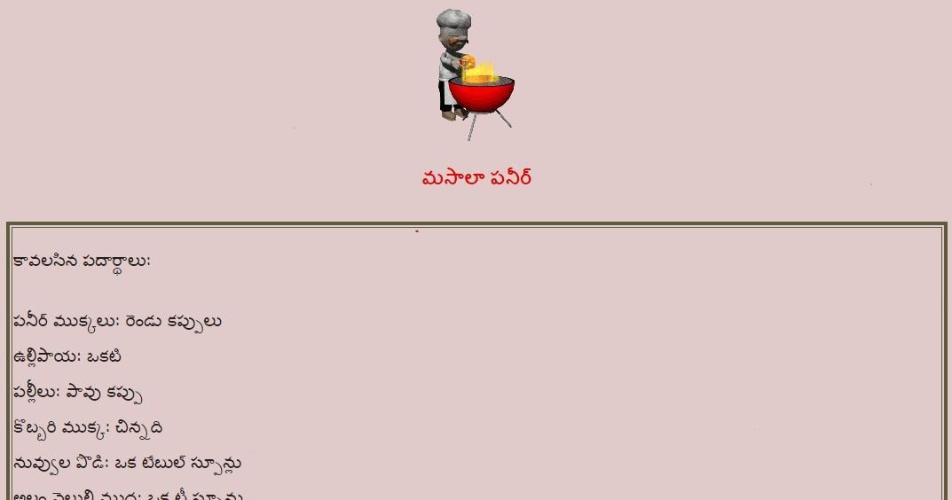 Paneer Recipe Varieties