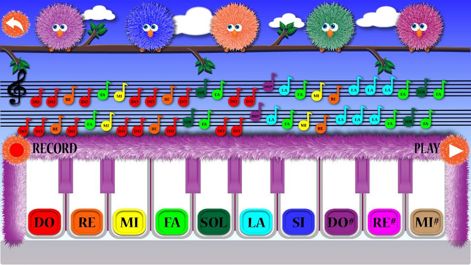 Kids Educational Piano Colorful Keyboard Learning