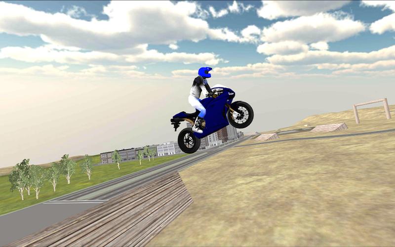 Motorbike driver 3D