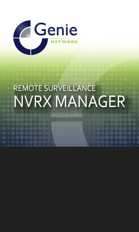 Genie NVRX Manager