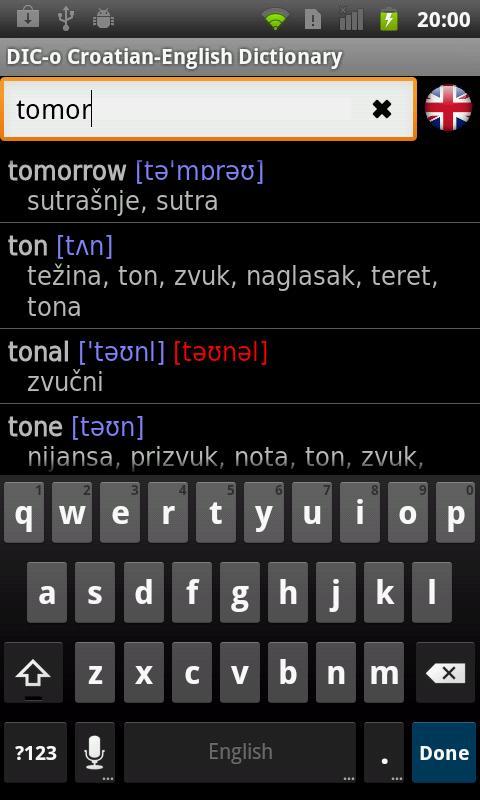 Croatian-English offline dict.